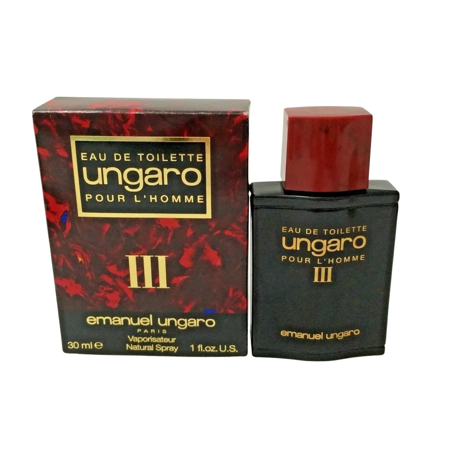 Emanuel Ungaro Ungaro III Pour L'homme Eau de Toilette bottle and box