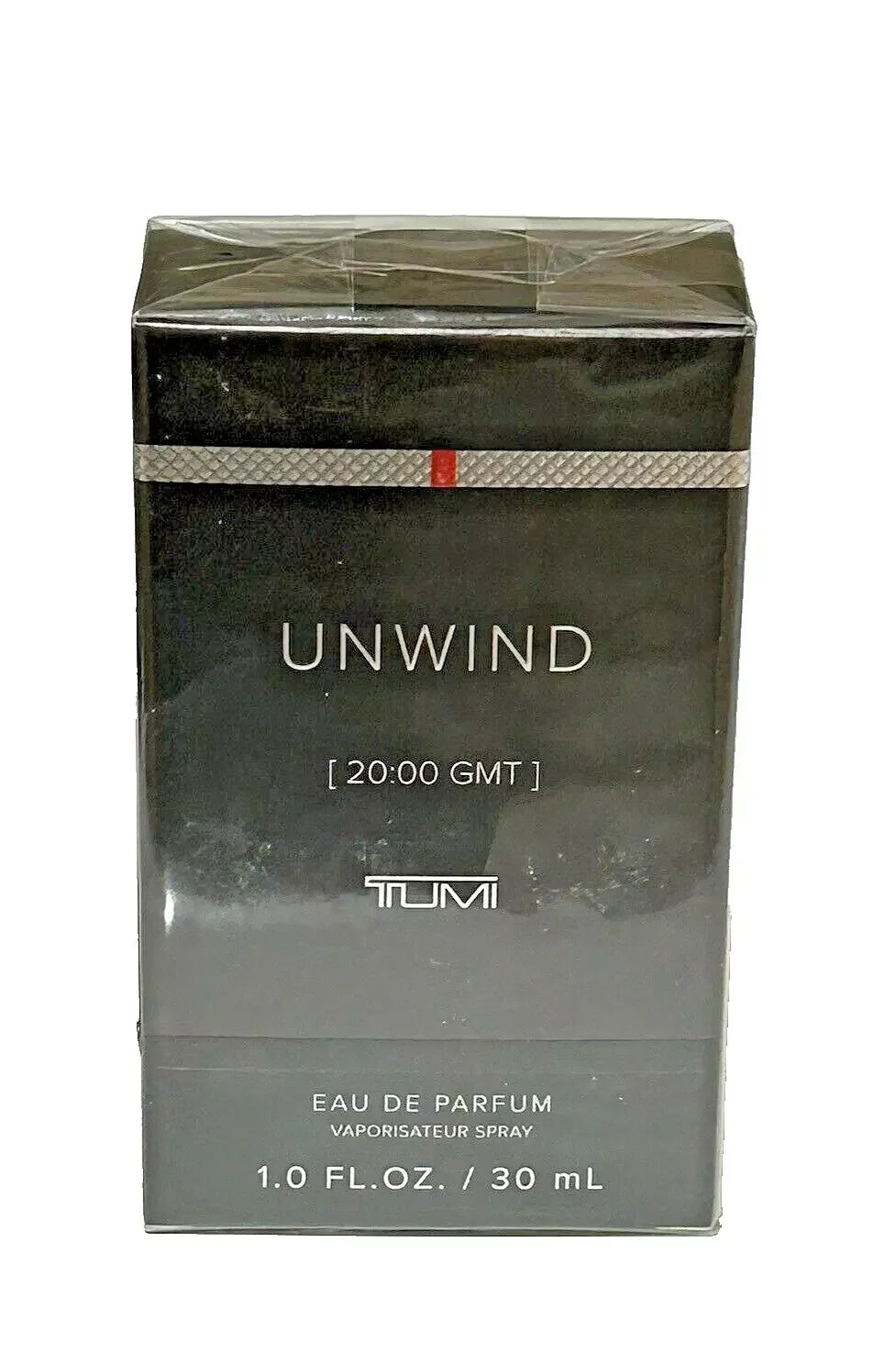 TUMI Unwind Eau de Parfum carton and packaging