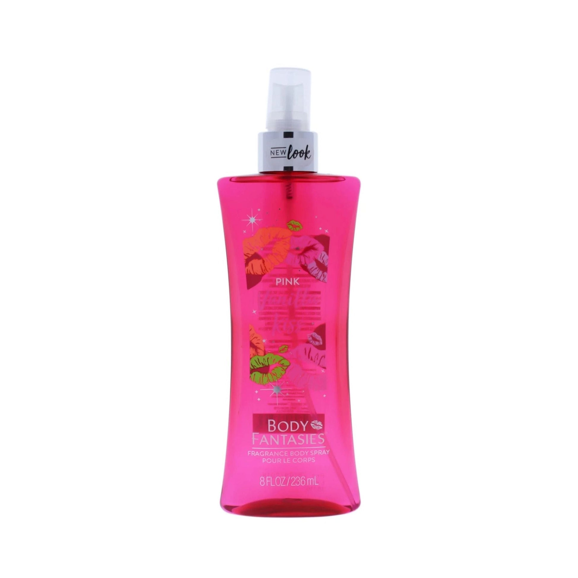 Body Fantasies Pink Vanilla Kiss Body Spray perfume bottle