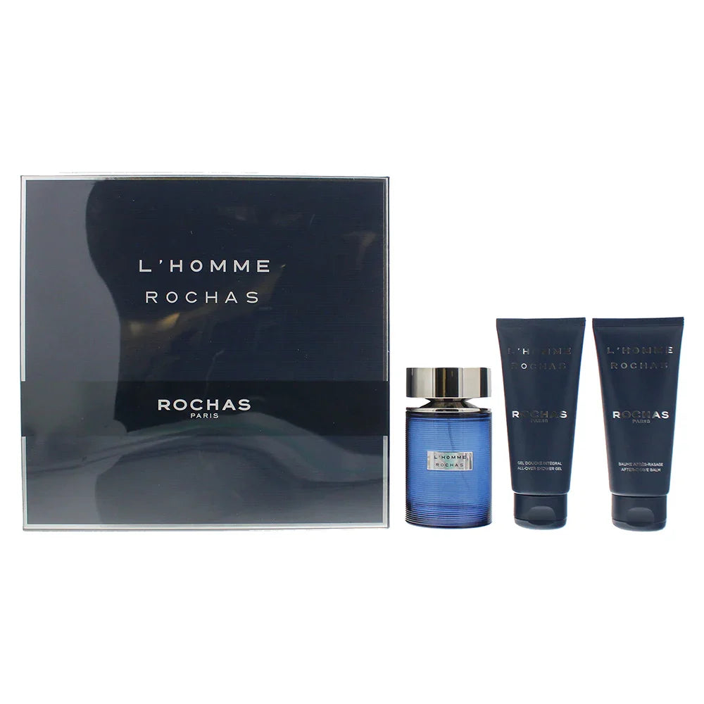 Rochas L'homme Eau de Toilette bottle close-up detail