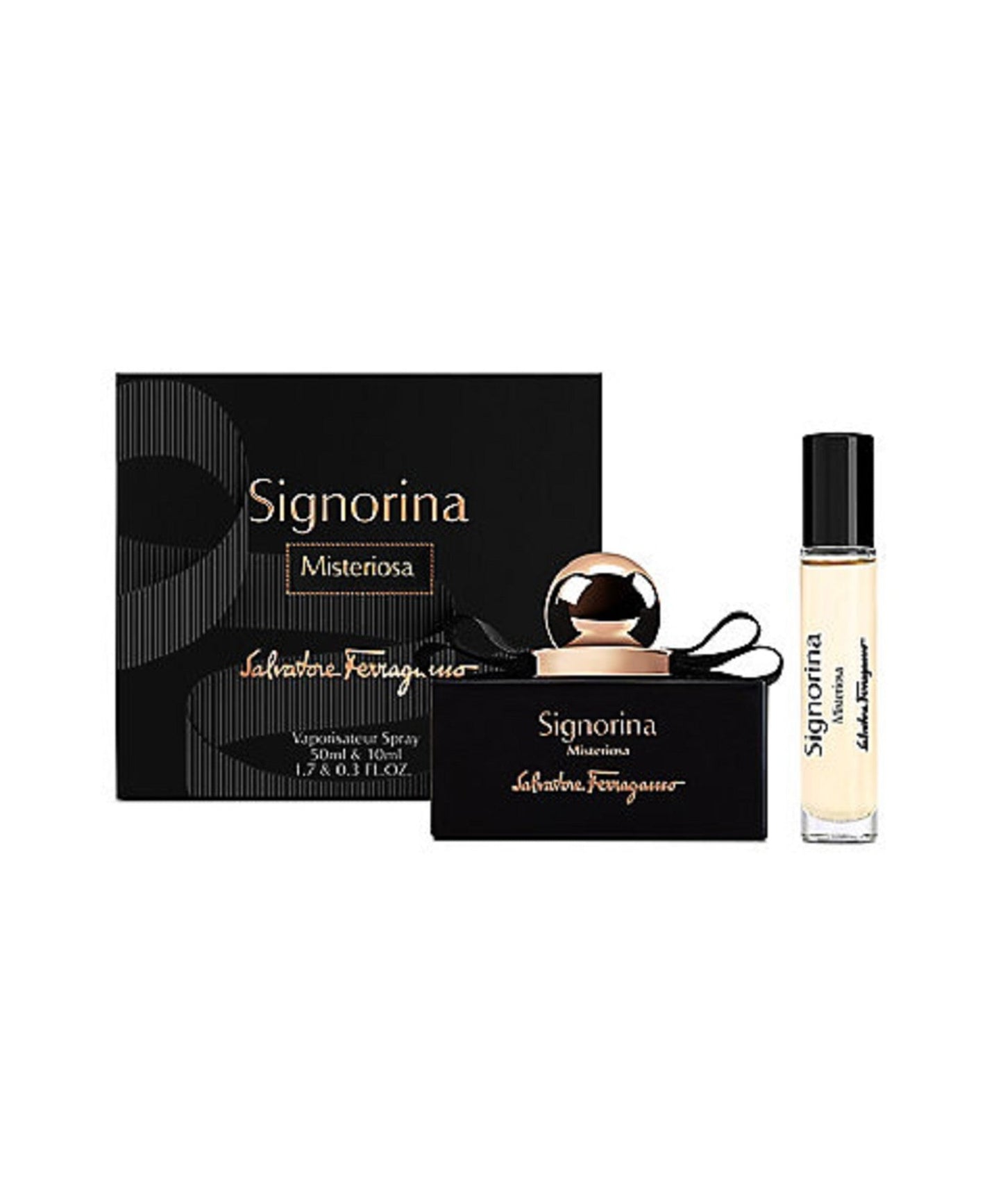 Salvatore Ferragamo Signorina Misteriosa Eau de Parfum bottle and box
