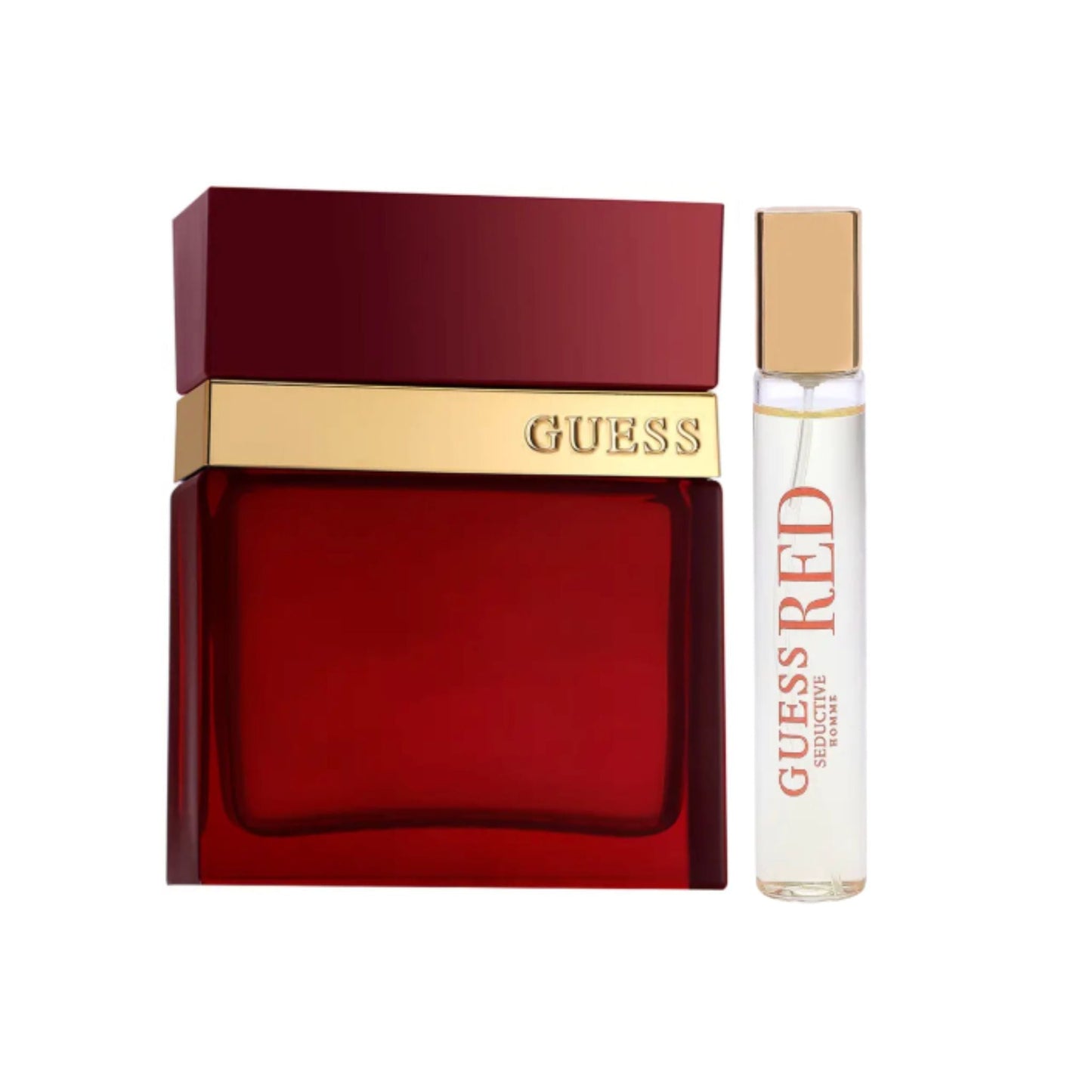 Guess Seductive Red Homme Eau de Toilette perfume bottle