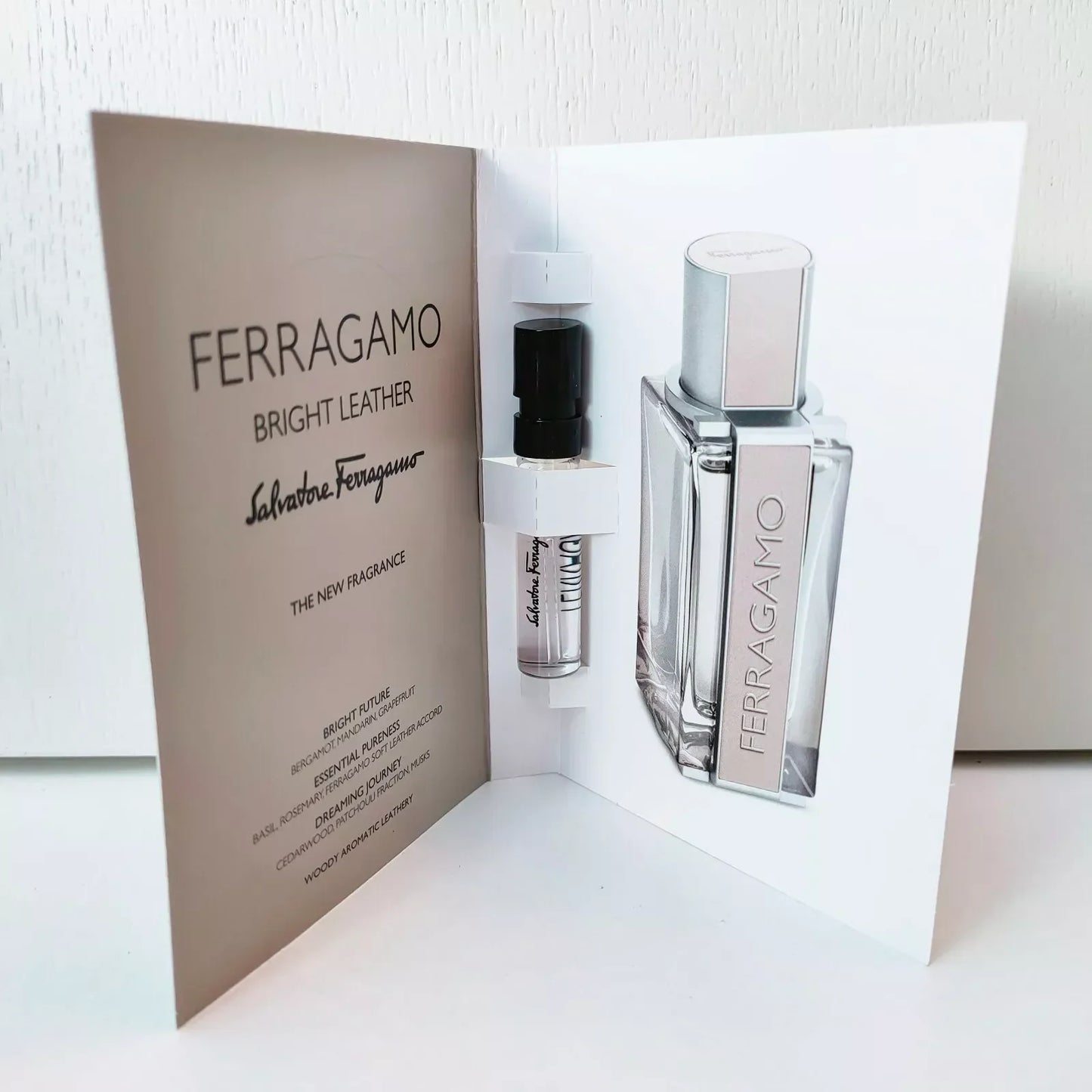 Salvatore Ferragamo Bright Leather Eau de Toilette boxed presentation