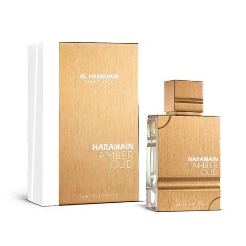 Al Haramain Amber Oud White Edition Eau de Parfum packaging box
