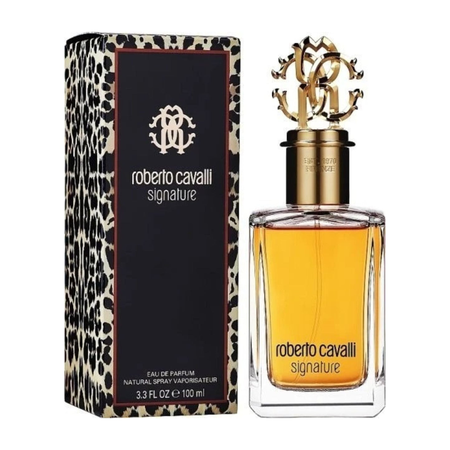 Roberto Cavalli Signature Eau de Parfum bottle and box