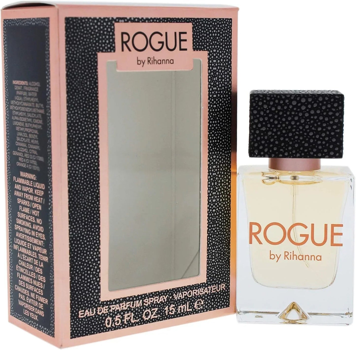 Rihanna Rogue Eau de Parfum bottle and box