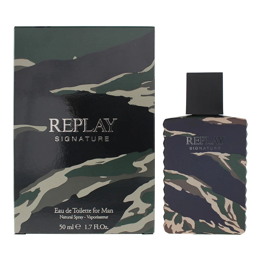 Replay Signature For Man Eau de Toilette perfume bottle