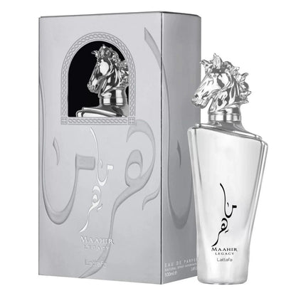 Lattafa Maahir Legacy Eau de Parfum packaging box