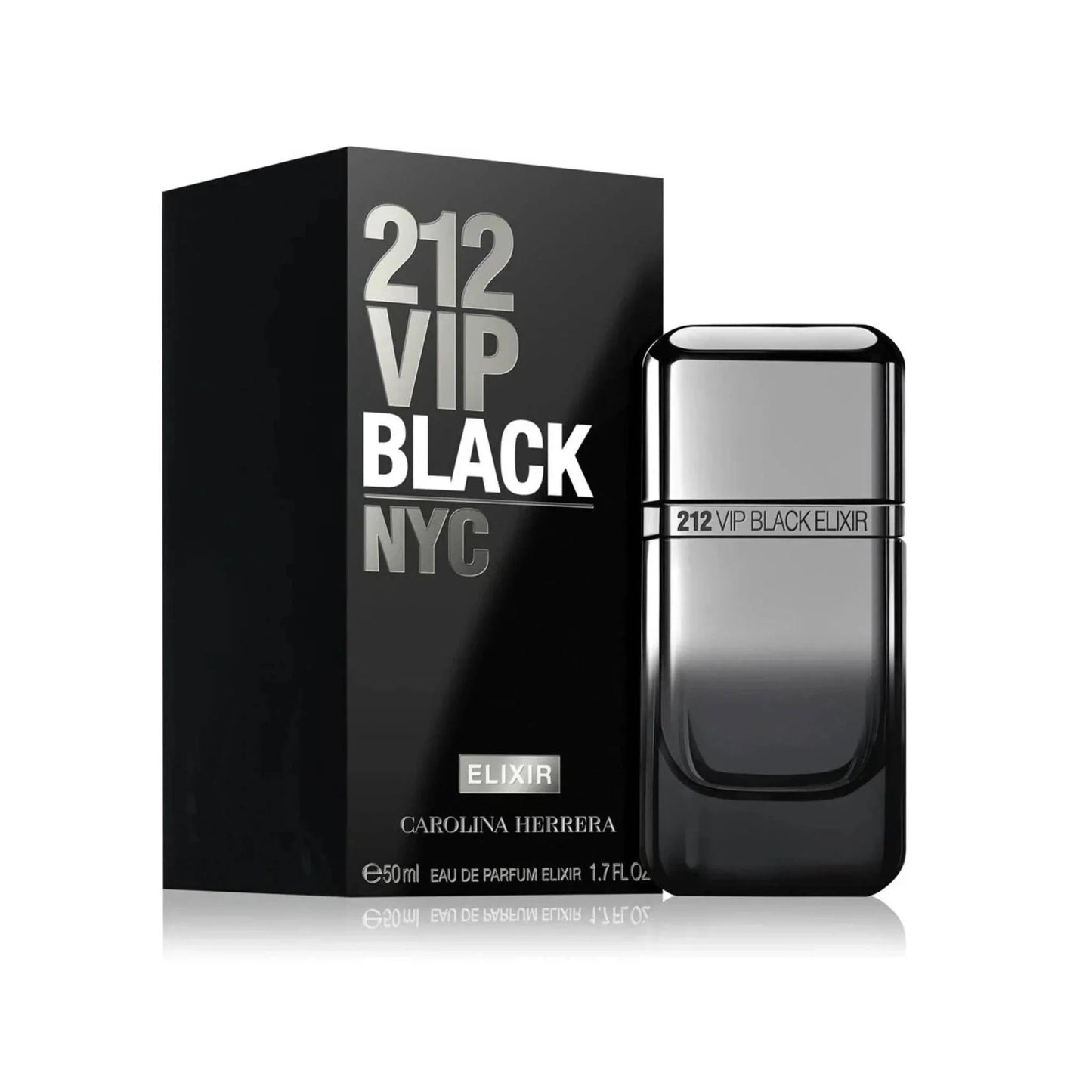 Carolina Herrera 212 VIP Black Elixir Eau de Parfum packaging box