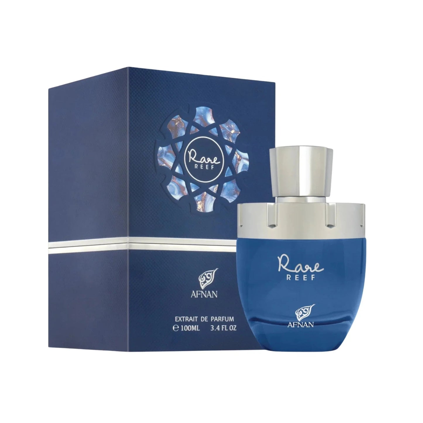 Afnan Rare Reef Eau de Parfum packaging box