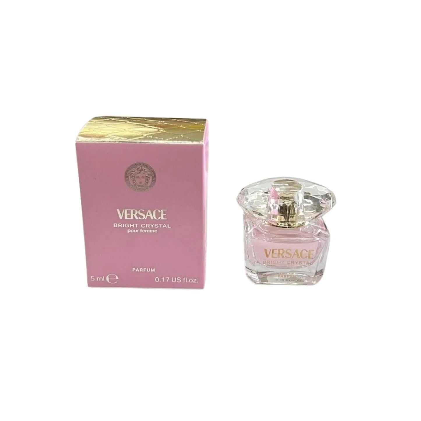 Versace Bright Crystal Parfum carton and packaging