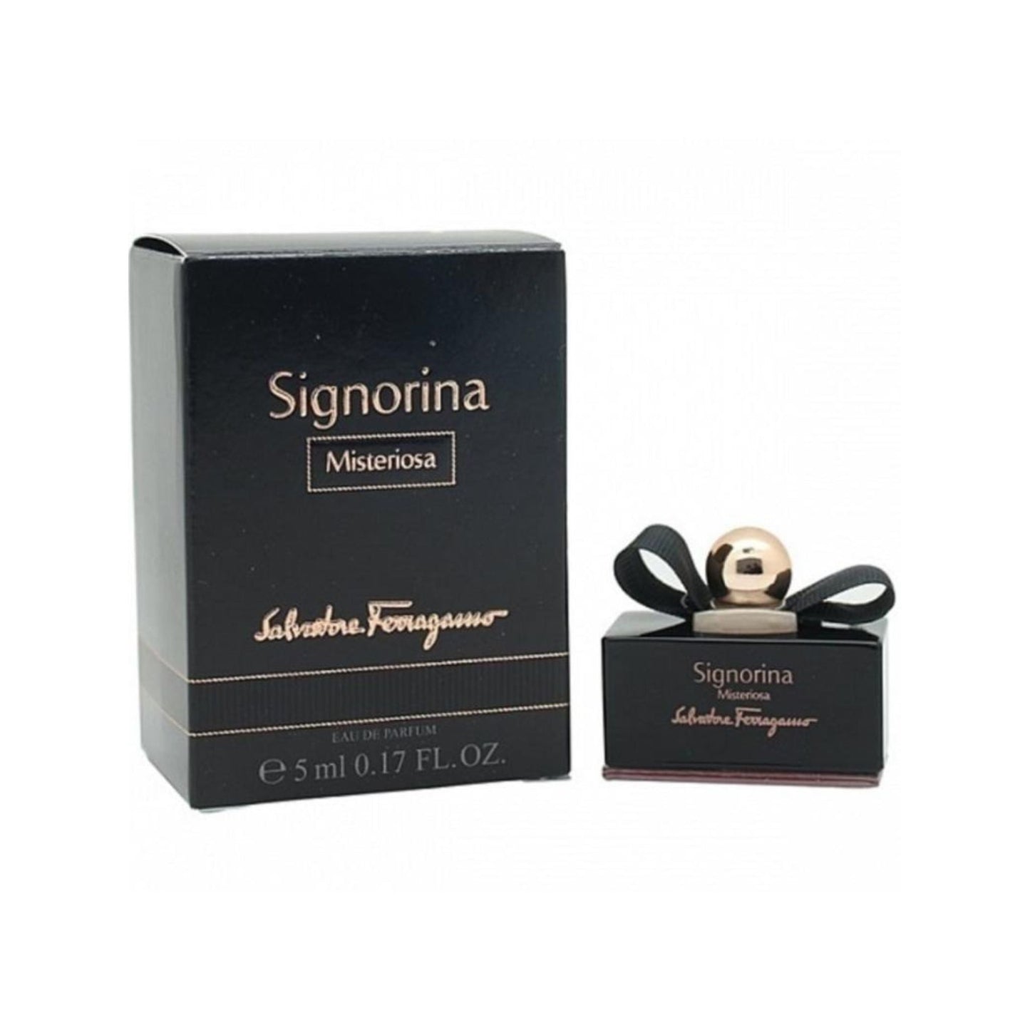 Salvatore Ferragamo Signorina Misteriosa Eau de Parfum bottle close-up detail