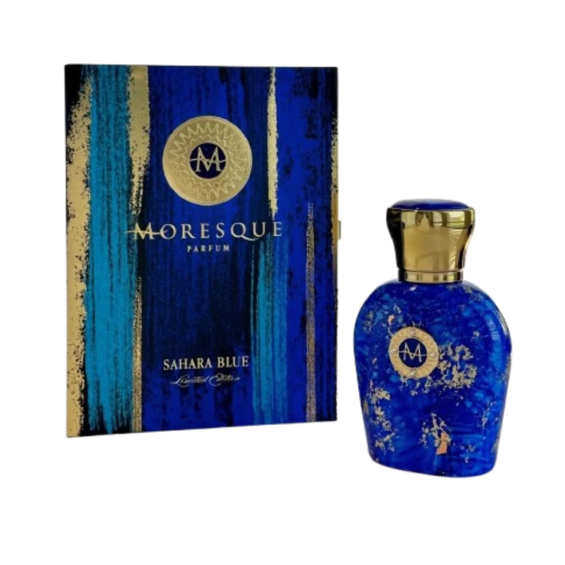 Moresque Sahara Blue Eau de Parfum packaging box