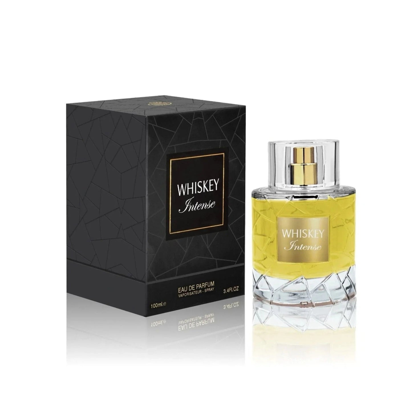 Fragrance World Whiskey Intense Eau de Parfum perfume bottle