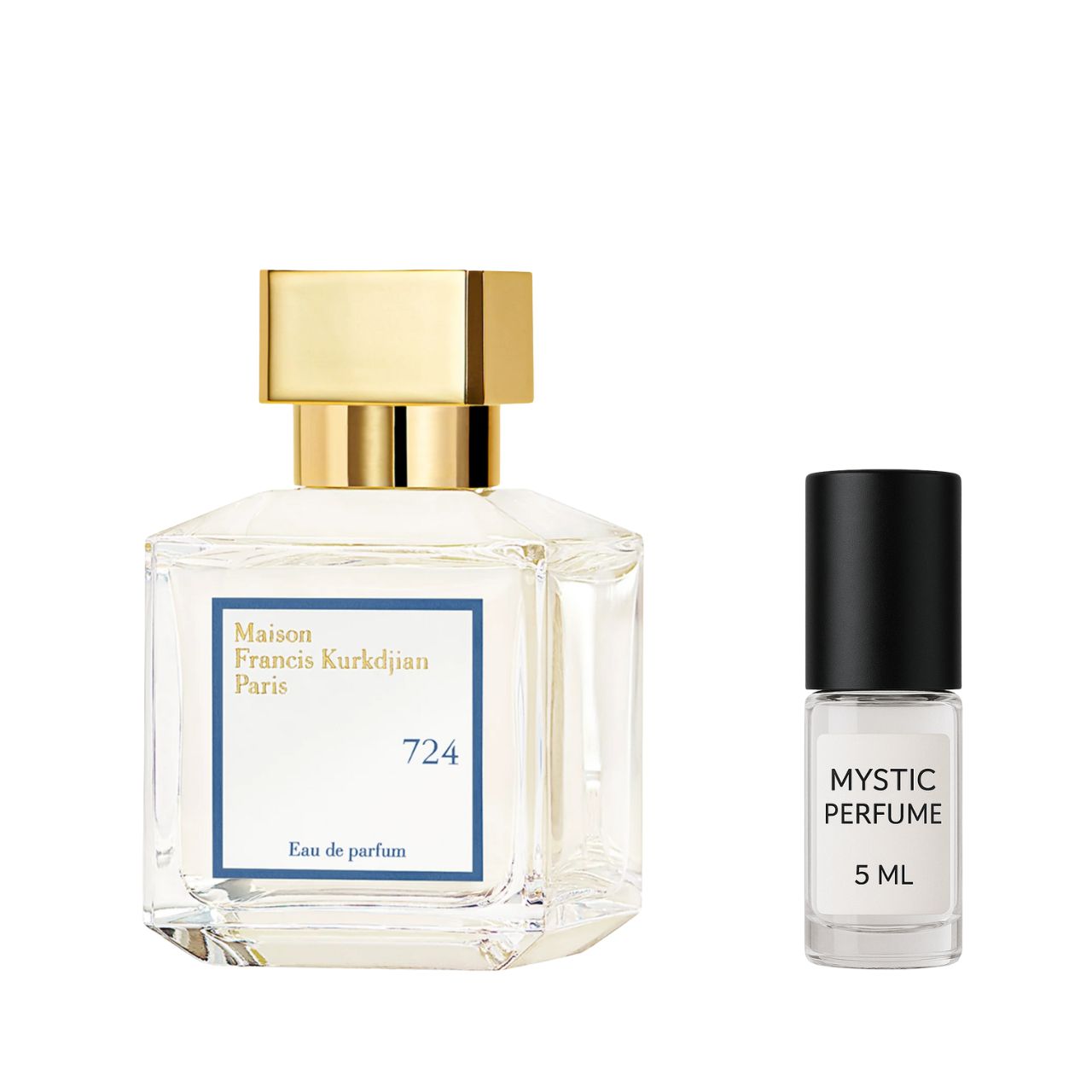 Maison Francis Kurkdjian 724 sample vial label detail