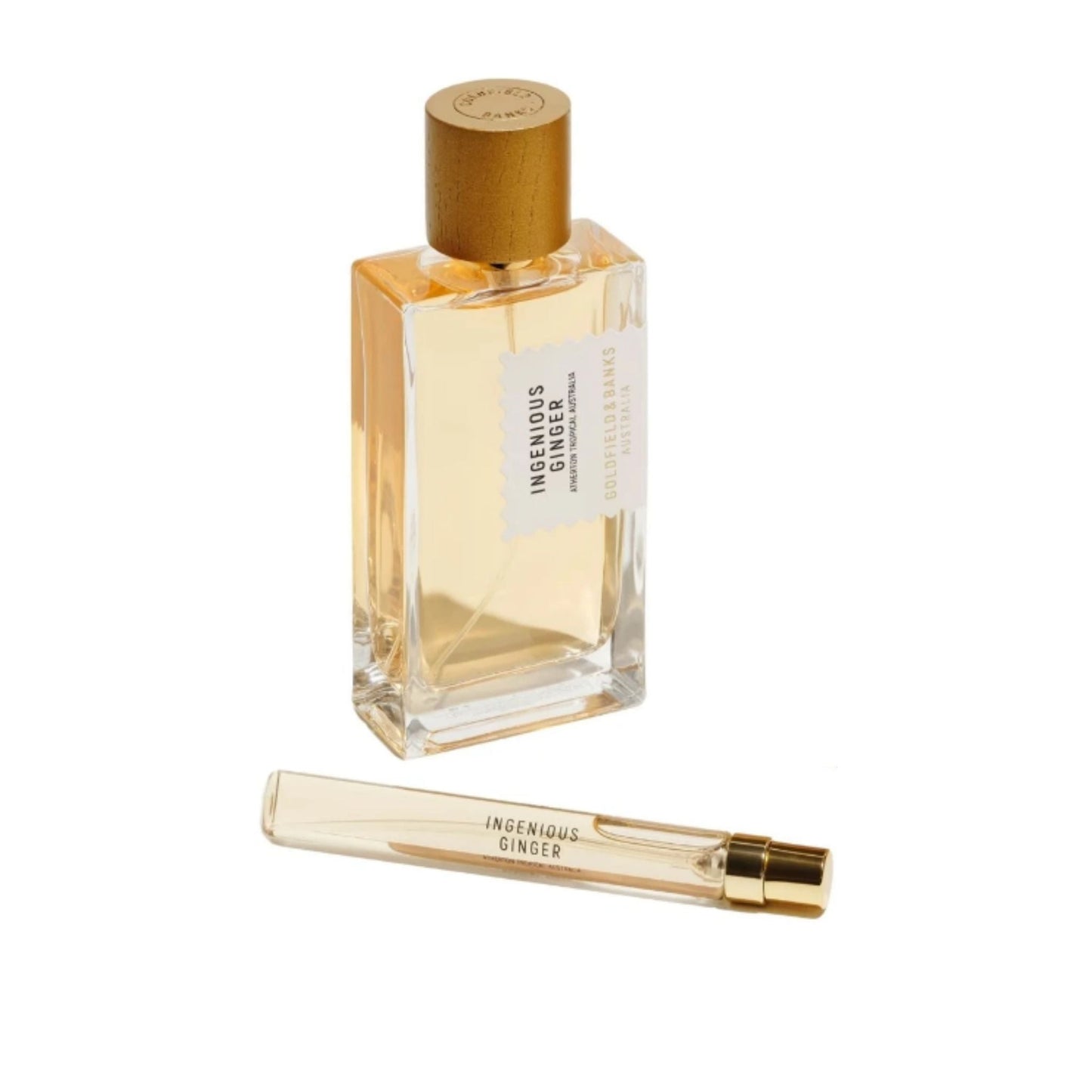 Goldfield & Banks Ingenious Ginger Eau de Parfum bottle close-up detail