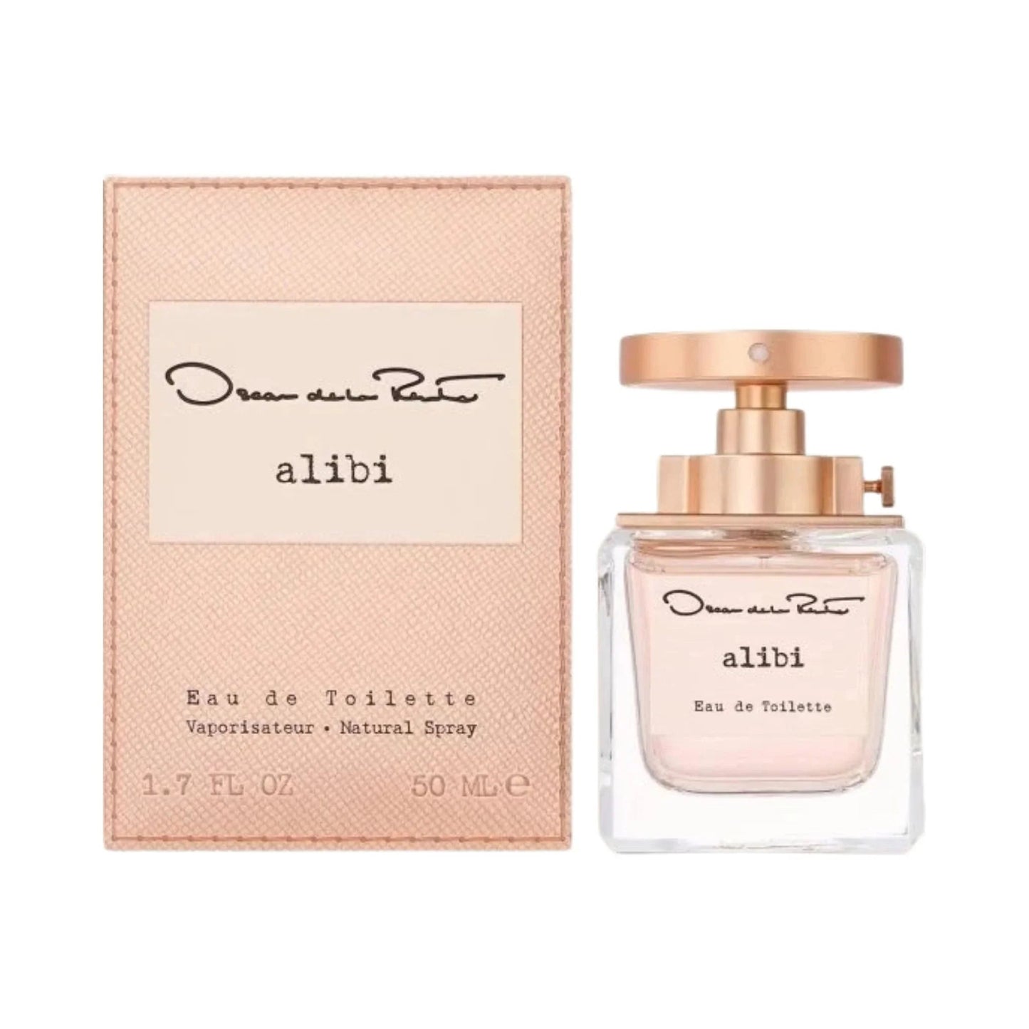 Oscar De La Renta Alibi Eau de Toilette carton and packaging