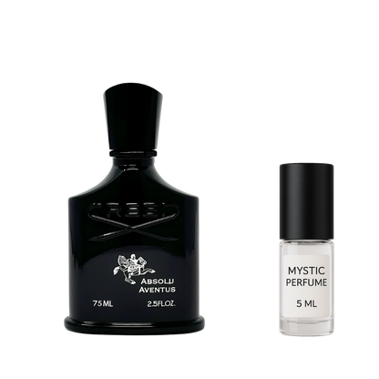 Creed Absolu Aventus sample vial label detail