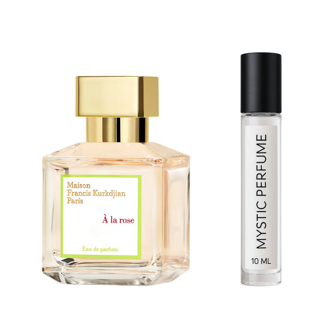 Maison Francis Kurkdjian A La Rose sample vial label detail