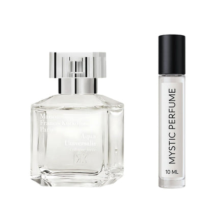 Maison Francis Kurkdjian Aqua Universalis Forte Cologne sample vial label detail