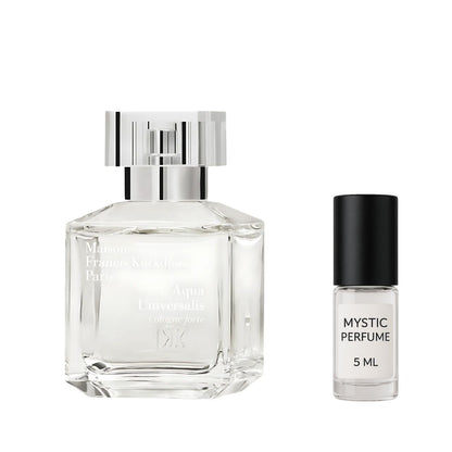 Maison Francis Kurkdjian Aqua Universalis Forte Cologne sample vial label detail