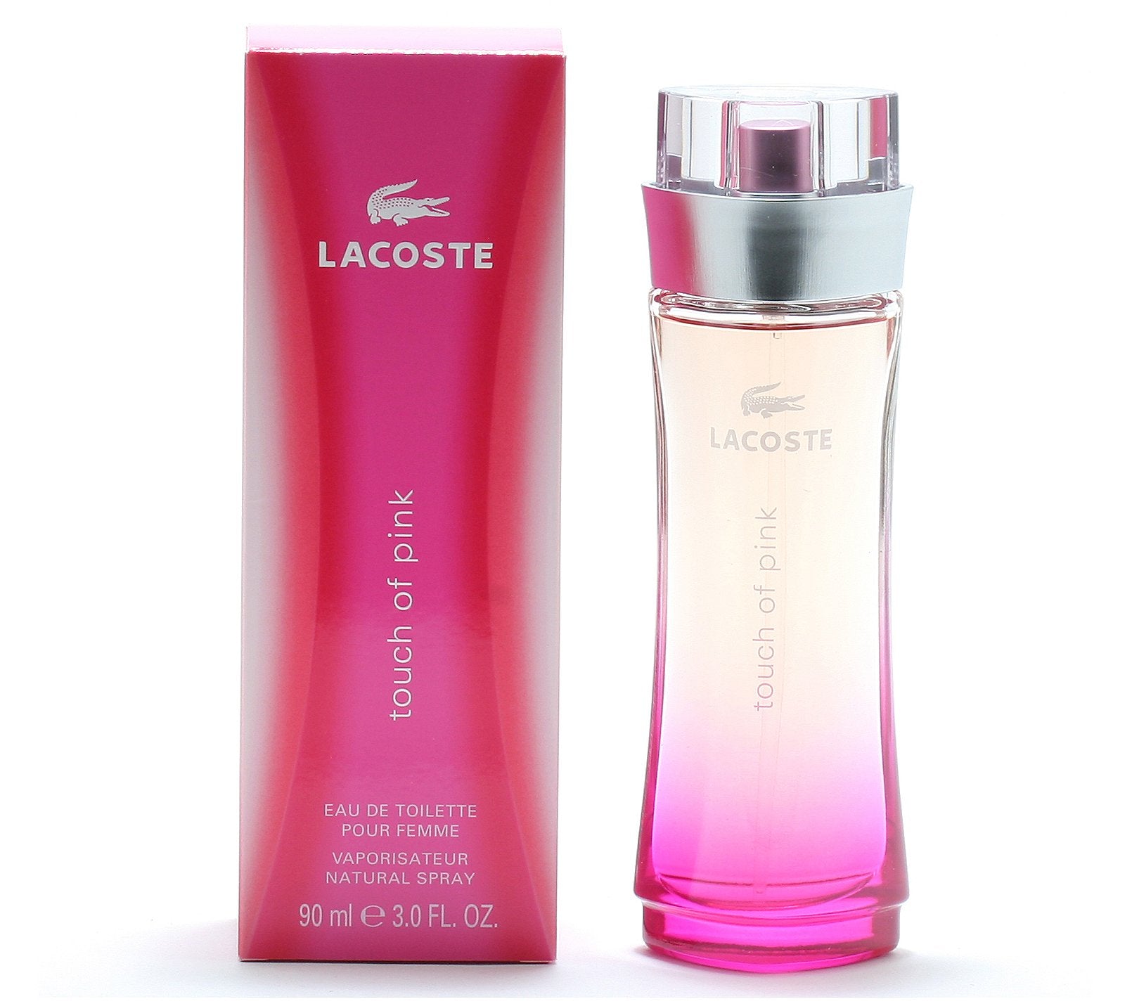 Lacoste Touch of Pink Eau de Toilette perfume bottle