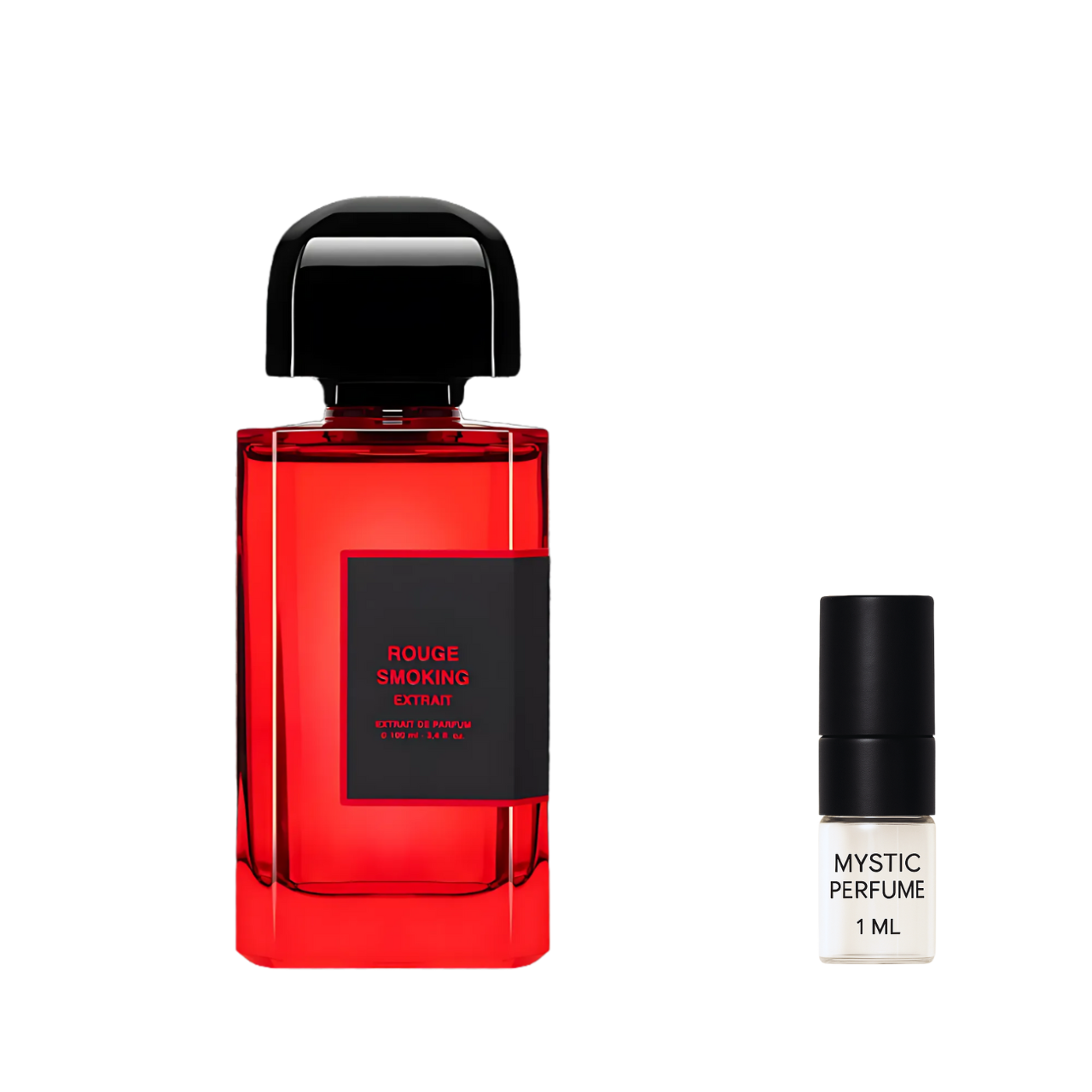 BDK Parfums Rouge Smoking Extrait Parfum sample vial label detail