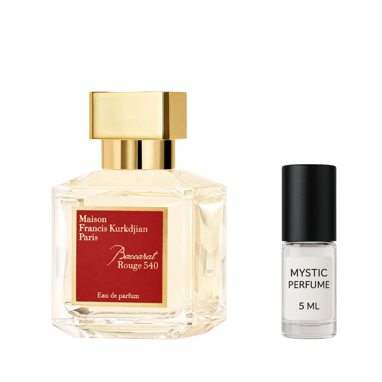 Maison Francis Kurkdjian Baccarat Rouge 540 Eau de Parfum sample vial label detail