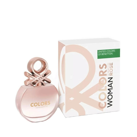 Benetton Colors Woman Rose Eau de Toilette perfume bottle