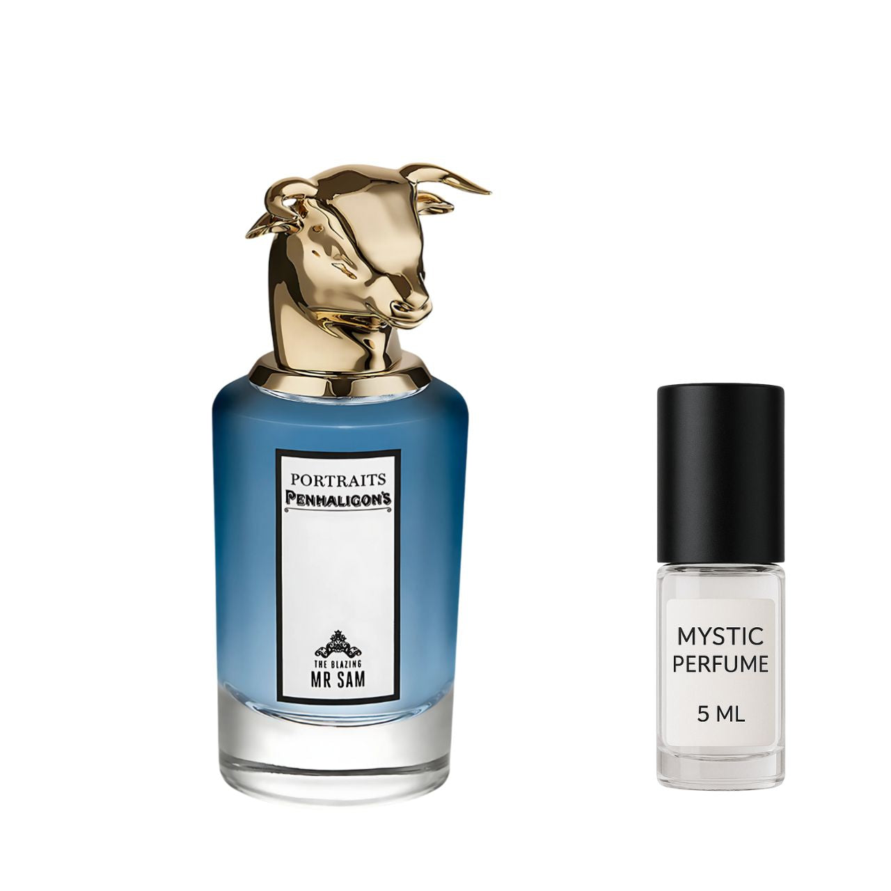 Penhaligon's The Blazing Mister Sam sample vial label detail