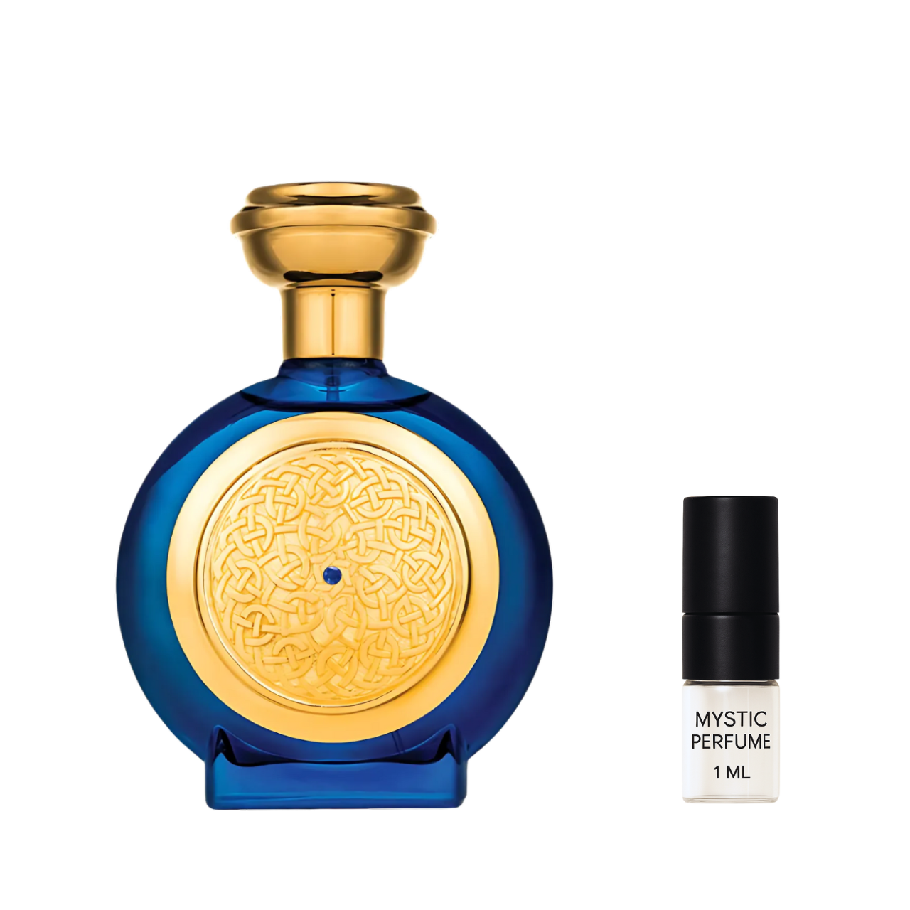 Boadicea the Victorious Blue Sapphire sample vial label detail