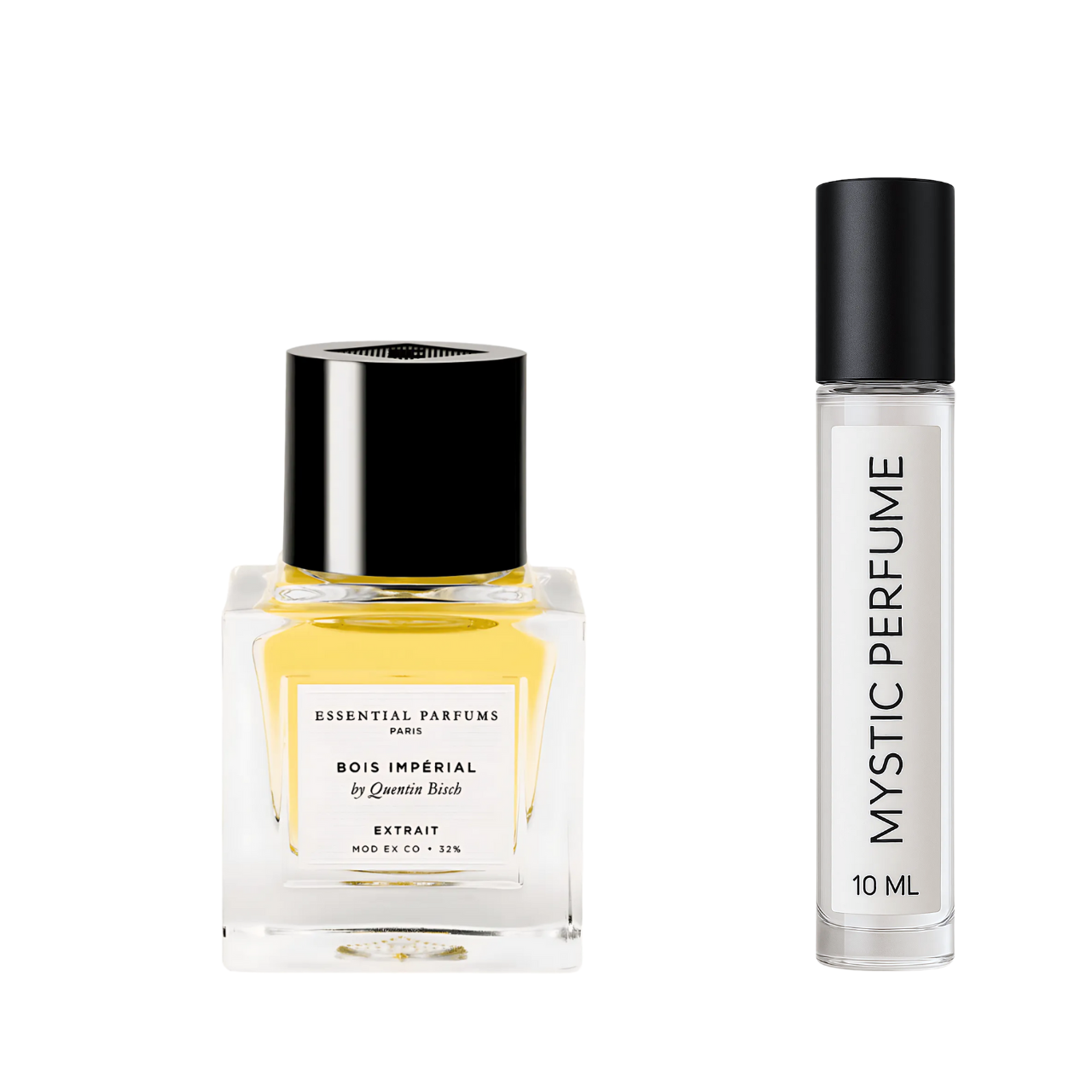 Essential Parfums Bois Imperial Extrait Parfum sample vial label detail