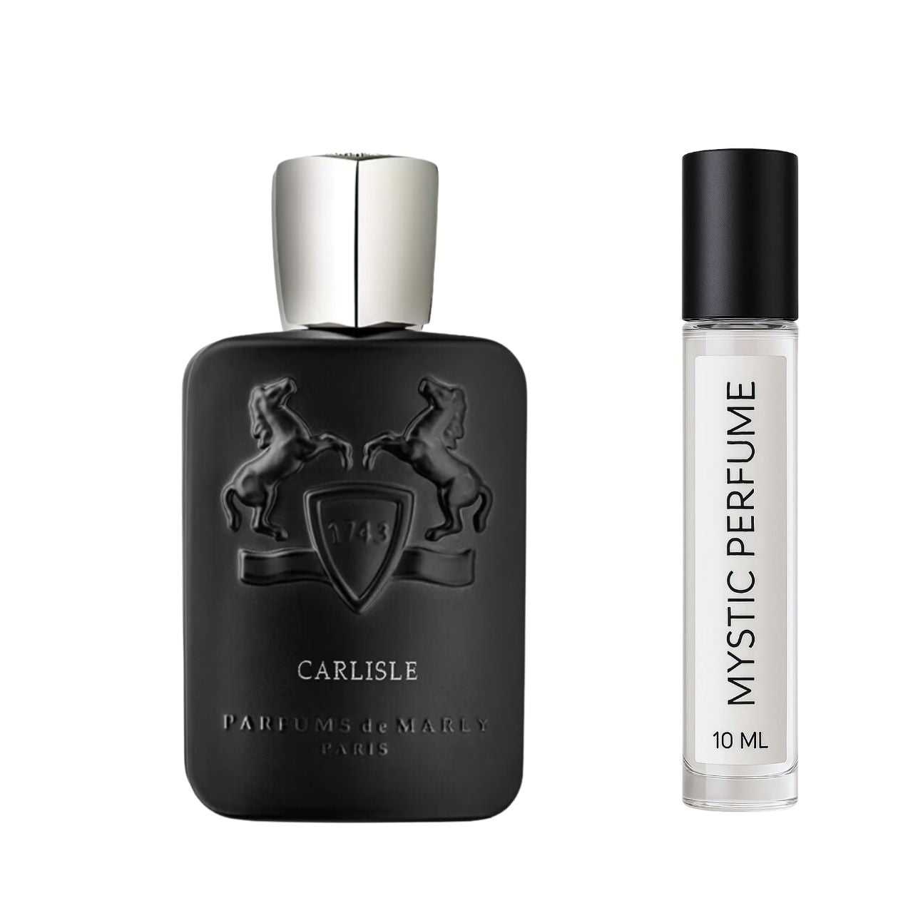 Parfums de Marly Carlisle Parfum sample vial label detail