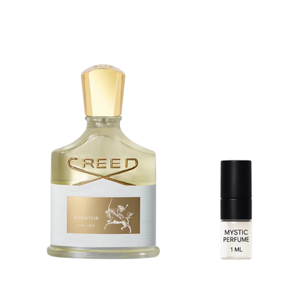 Creed Aventus sample vial label detail