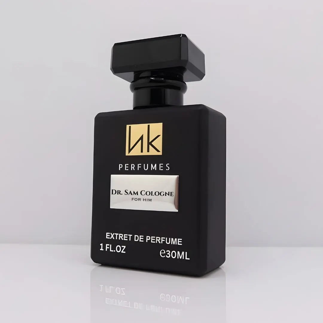 Dr.Sam Cologne carton and packaging
