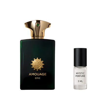 Amouage Epic Man sample vial label detail