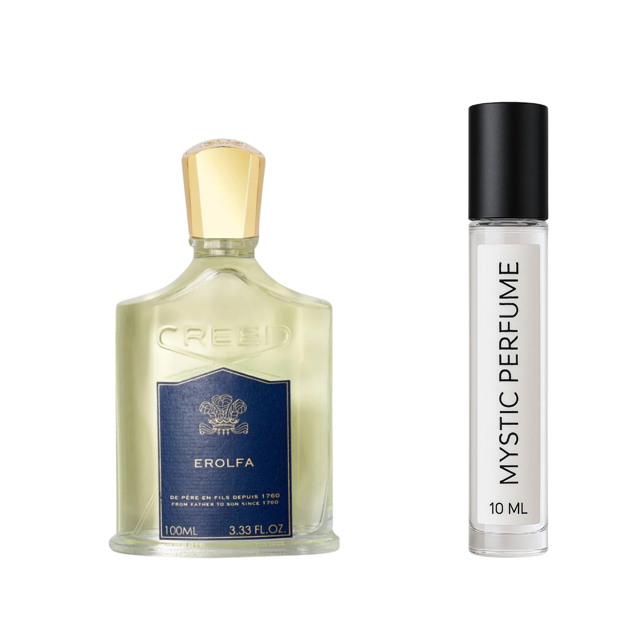 Creed Erolfa sample vial label detail