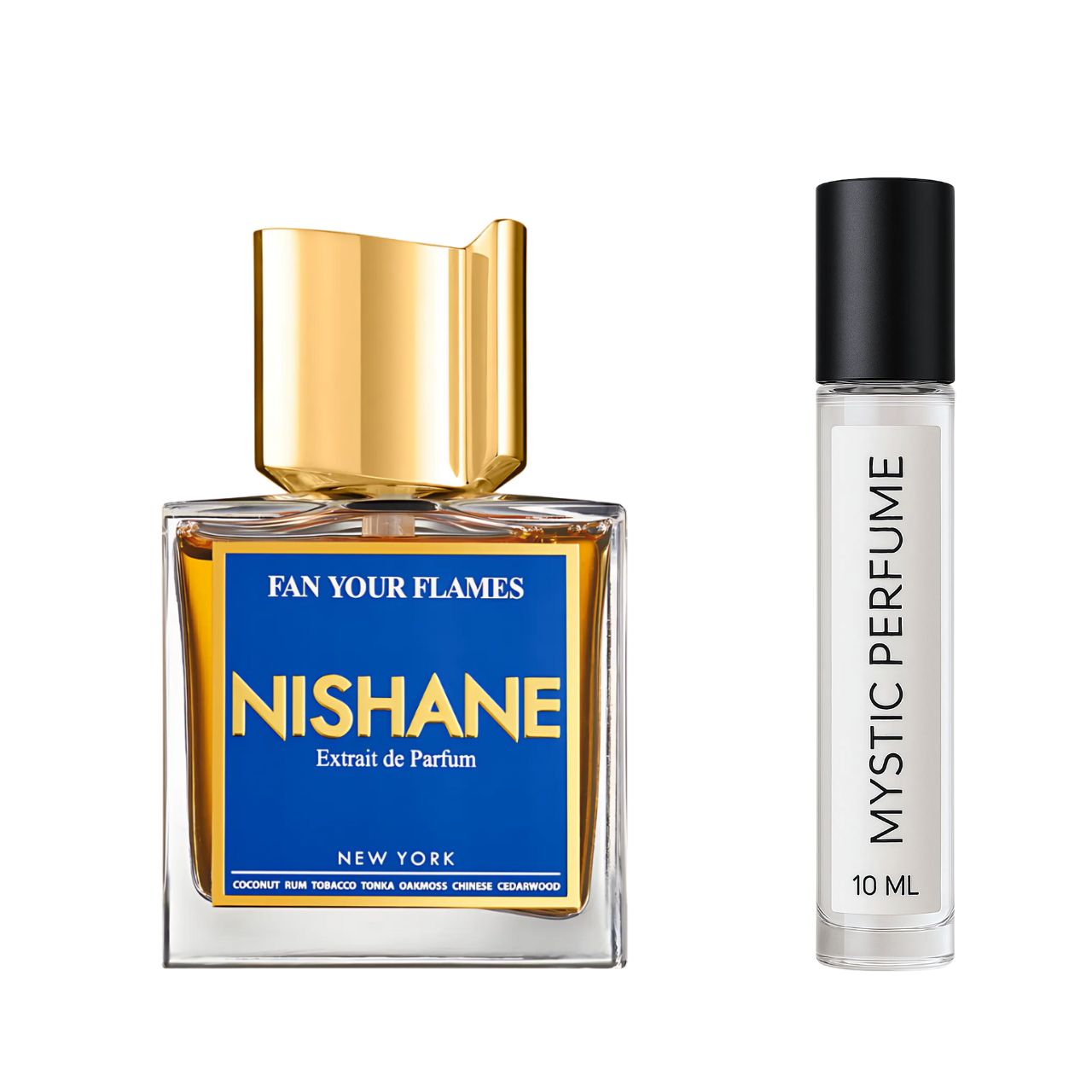 Nishane Fan Your Flames sample vial label detail