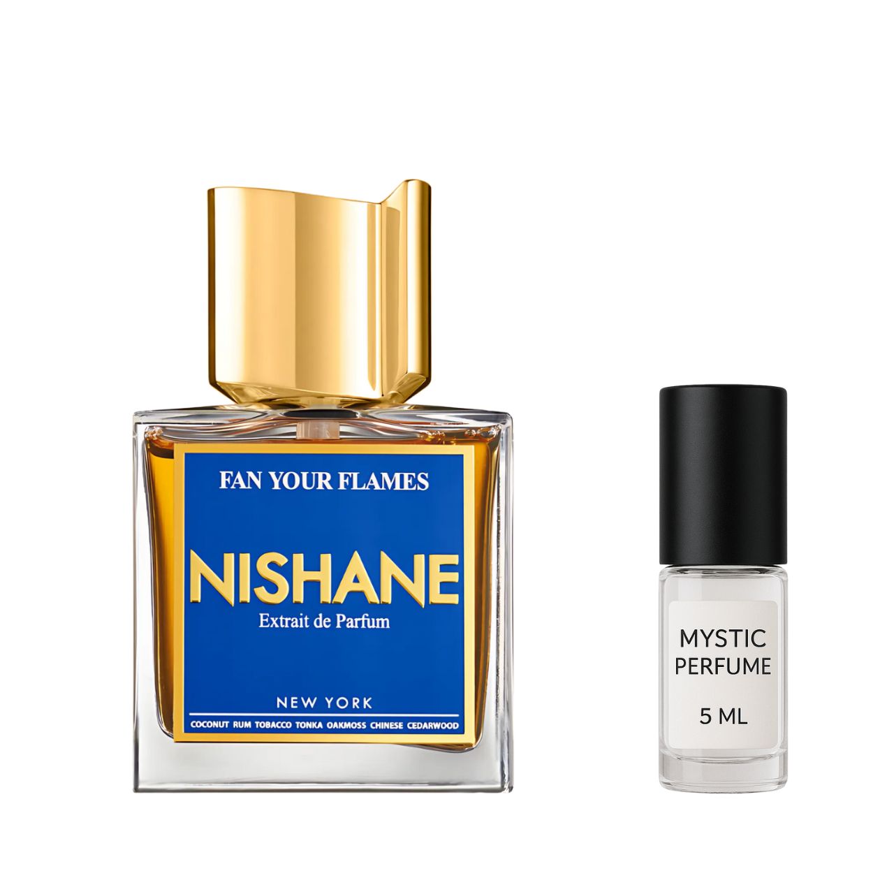 Nishane Fan Your Flames sample vial label detail