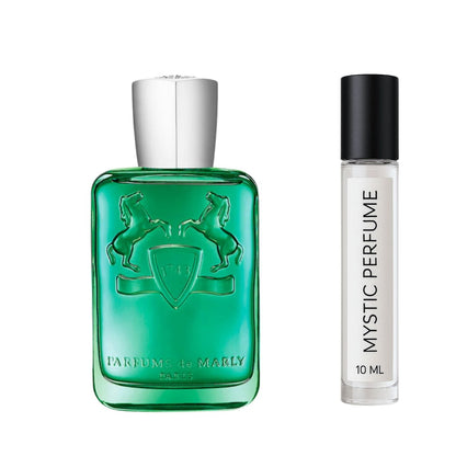Parfums de Marly Greenley Parfum sample vial label detail