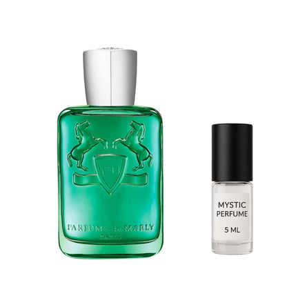 Parfums de Marly Greenley Parfum sample vial label detail