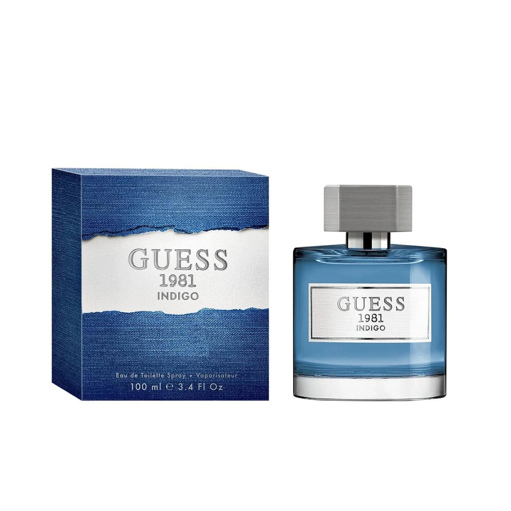 Guess 1981 Indigo Pour Homme Eau de Toilette perfume bottle