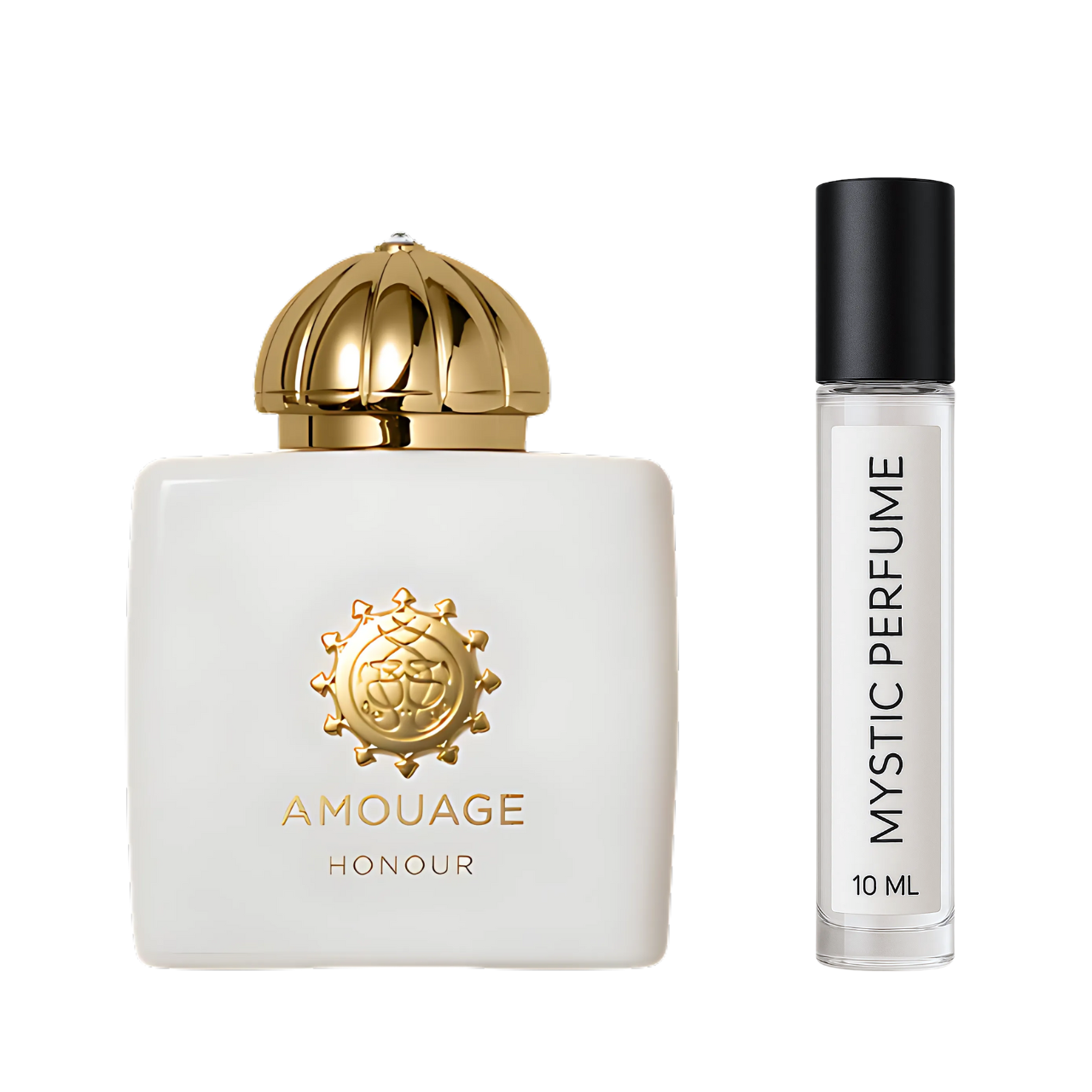 Amouage Honour Woman sample vial label detail