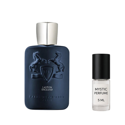 Parfums de Marly Layton Exclusif Parfum sample vial label detail