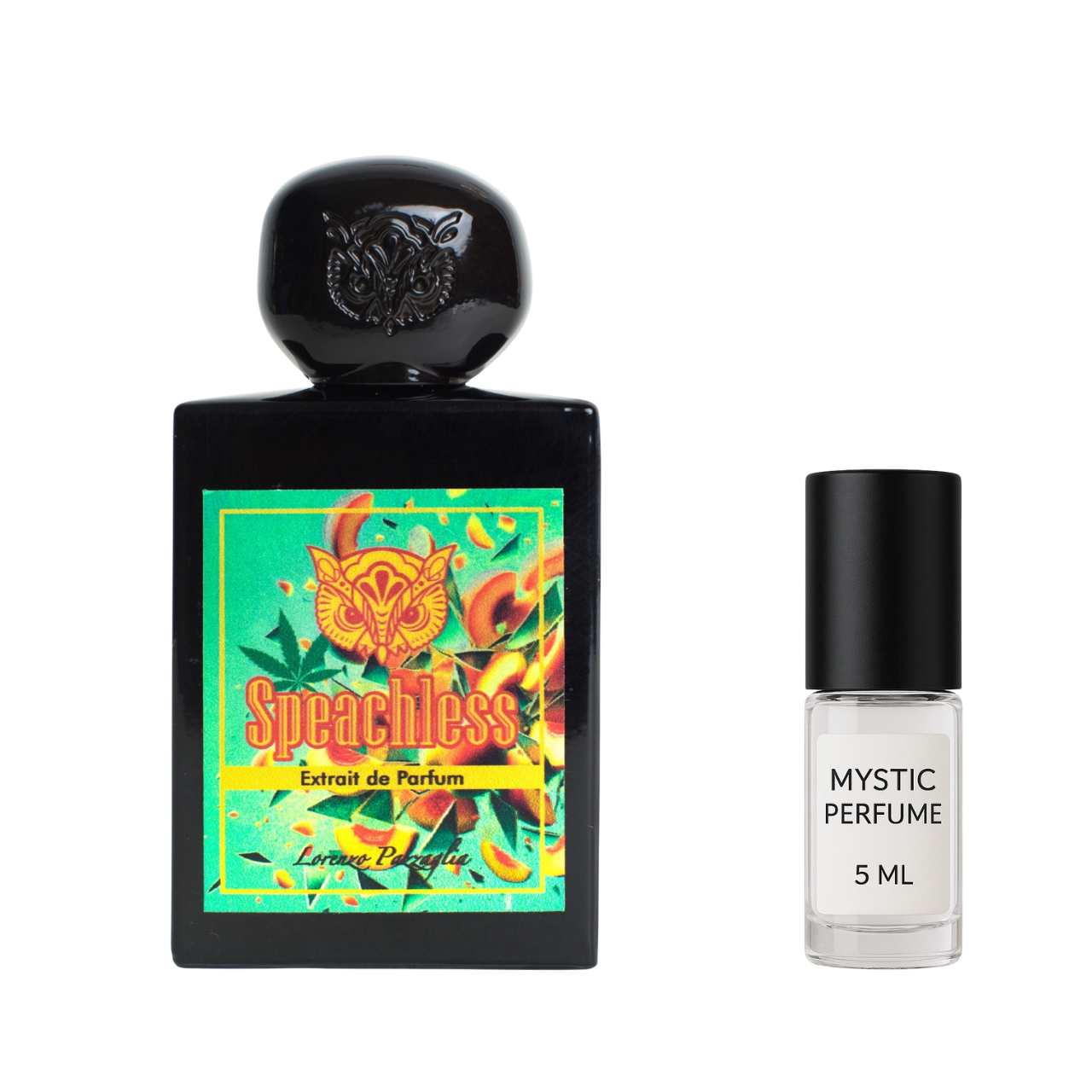Lorenzo Pazzaglia Speachless sample vial label detail
