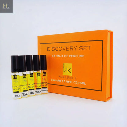 Luxury Perfume Set sample vial label detail