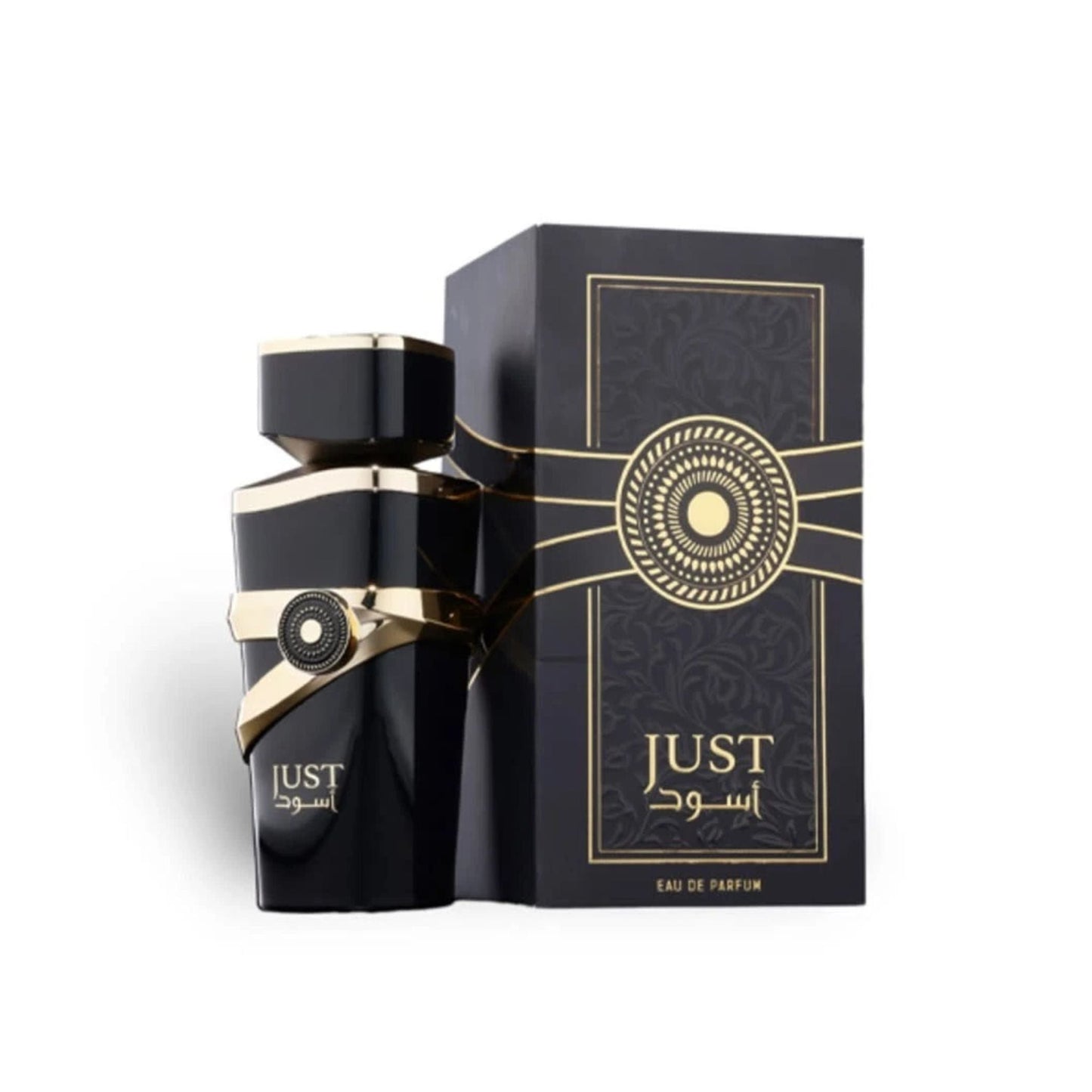 Fragrance World Just Aswad Eau de Parfum perfume bottle
