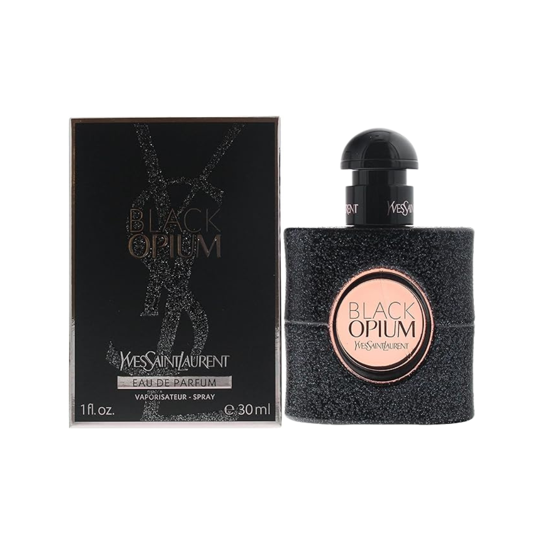 Yves Saint Laurent Black Opium Eau de Parfum label detail