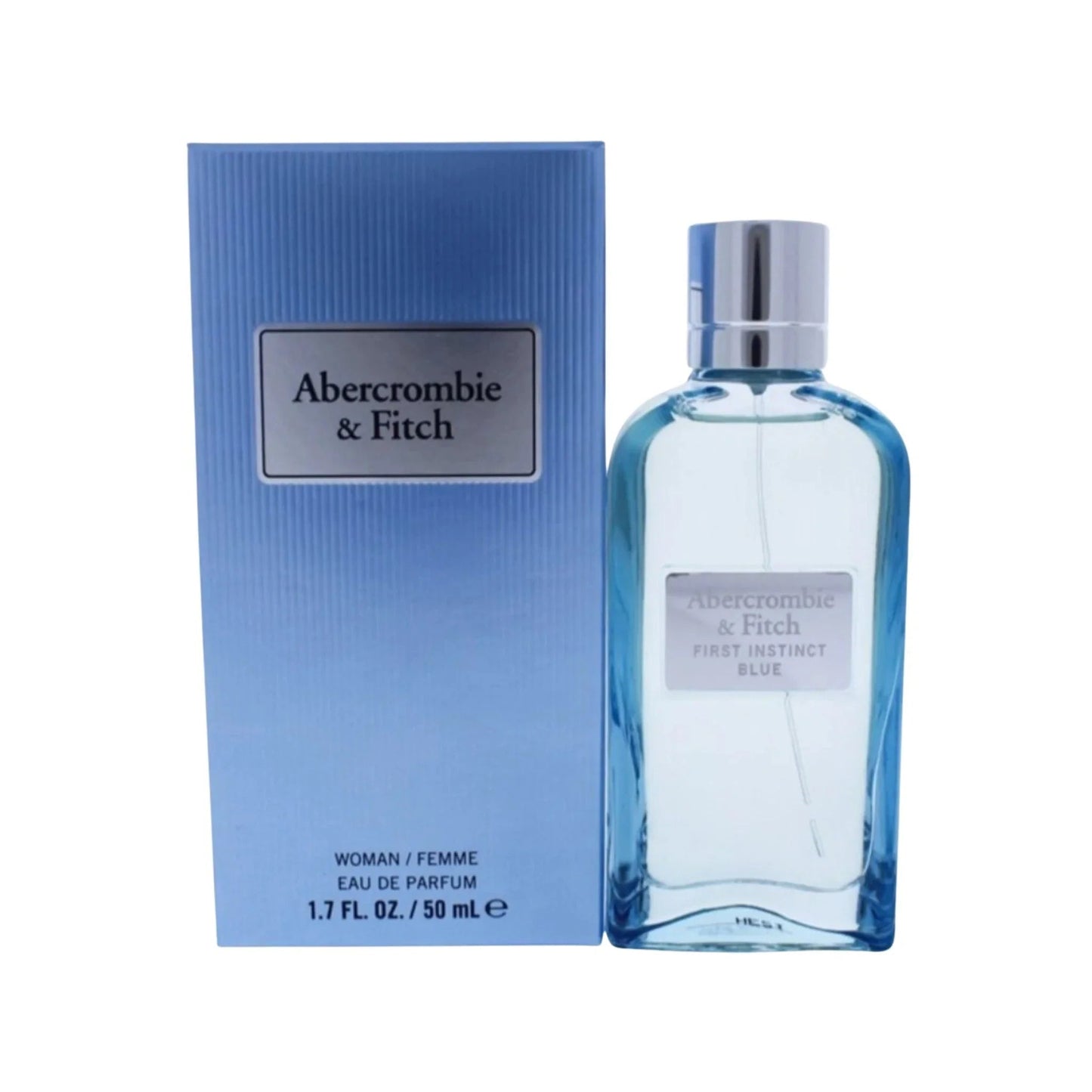 Abercrombie & Fitch First Instinct Blue Eau de Parfum carton and packaging