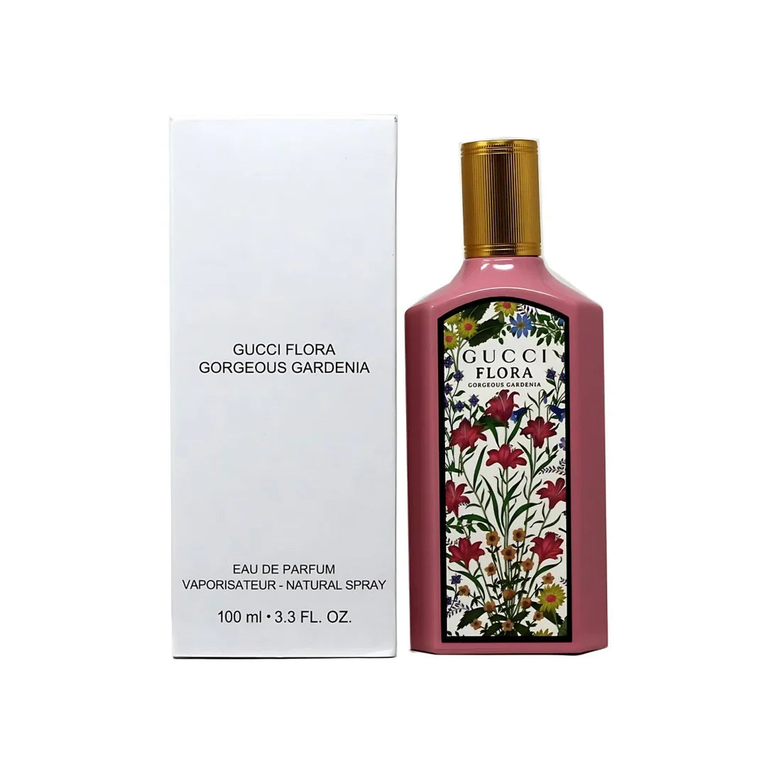 Gucci Flora Gorgeous Gardenia Eau de Parfum label detail